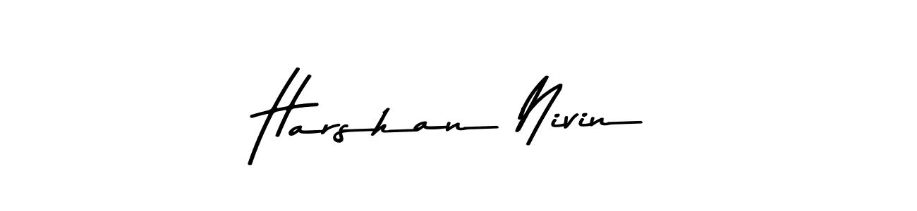 How to make Harshan Nivin signature? Asem Kandis PERSONAL USE is a professional autograph style. Create handwritten signature for Harshan Nivin name. Harshan Nivin signature style 9 images and pictures png