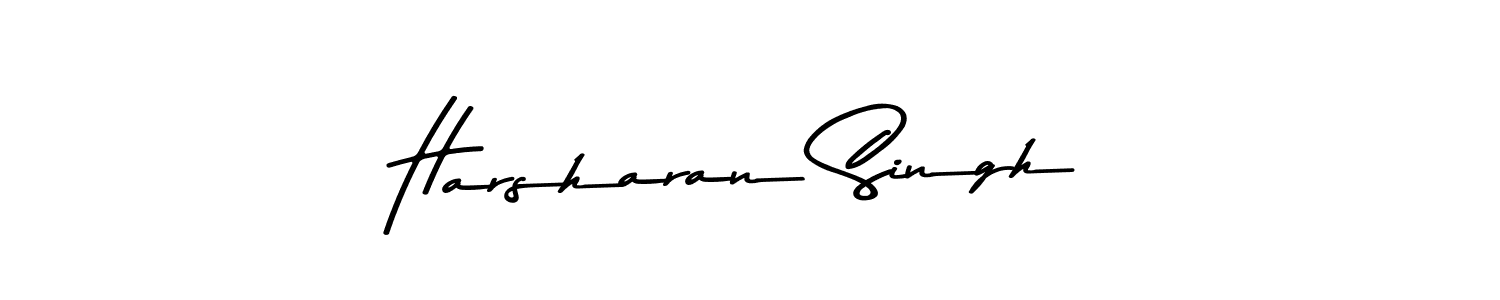 Design your own signature with our free online signature maker. With this signature software, you can create a handwritten (Asem Kandis PERSONAL USE) signature for name Harsharan Singh. Harsharan Singh signature style 9 images and pictures png