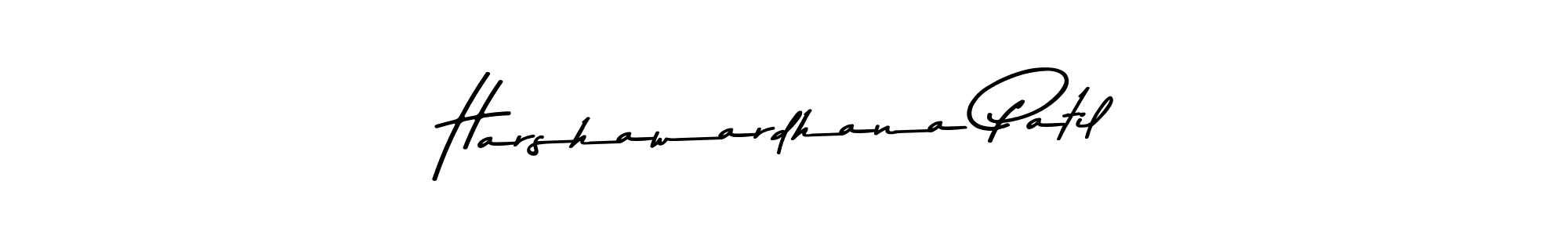 Make a beautiful signature design for name Harshawardhana Patil. With this signature (Asem Kandis PERSONAL USE) style, you can create a handwritten signature for free. Harshawardhana Patil signature style 9 images and pictures png