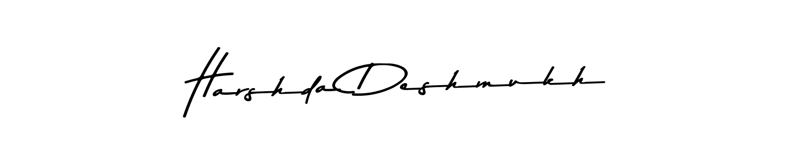 The best way (Asem Kandis PERSONAL USE) to make a short signature is to pick only two or three words in your name. The name Harshda Deshmukh include a total of six letters. For converting this name. Harshda Deshmukh signature style 9 images and pictures png