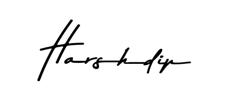Make a beautiful signature design for name Harshdip. Use this online signature maker to create a handwritten signature for free. Harshdip signature style 9 images and pictures png