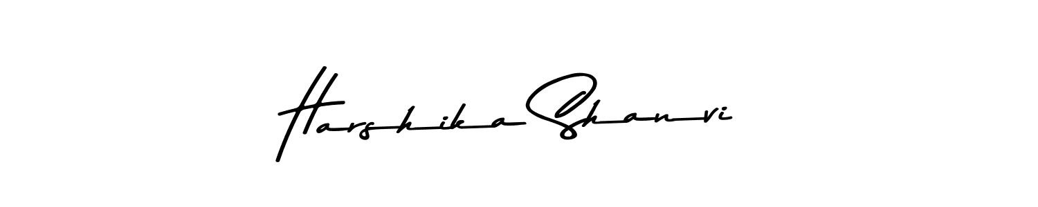 Harshika Shanvi stylish signature style. Best Handwritten Sign (Asem Kandis PERSONAL USE) for my name. Handwritten Signature Collection Ideas for my name Harshika Shanvi. Harshika Shanvi signature style 9 images and pictures png