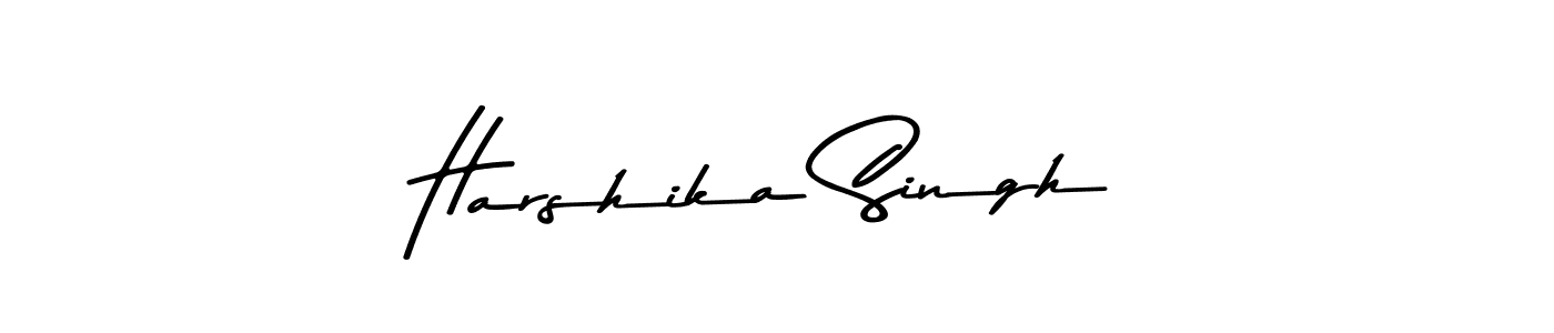 Make a beautiful signature design for name Harshika Singh. With this signature (Asem Kandis PERSONAL USE) style, you can create a handwritten signature for free. Harshika Singh signature style 9 images and pictures png