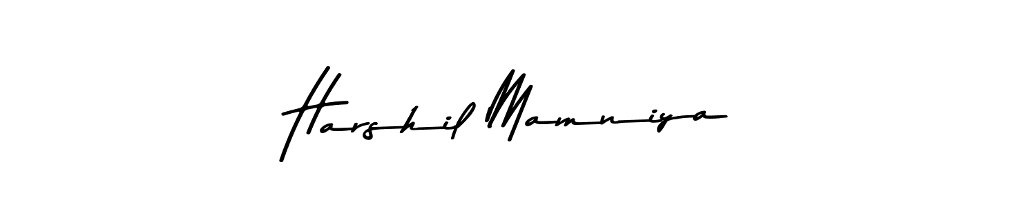 Asem Kandis PERSONAL USE is a professional signature style that is perfect for those who want to add a touch of class to their signature. It is also a great choice for those who want to make their signature more unique. Get Harshil Mamniya name to fancy signature for free. Harshil Mamniya signature style 9 images and pictures png