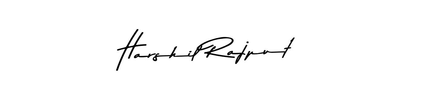 Harshil Rajput stylish signature style. Best Handwritten Sign (Asem Kandis PERSONAL USE) for my name. Handwritten Signature Collection Ideas for my name Harshil Rajput. Harshil Rajput signature style 9 images and pictures png