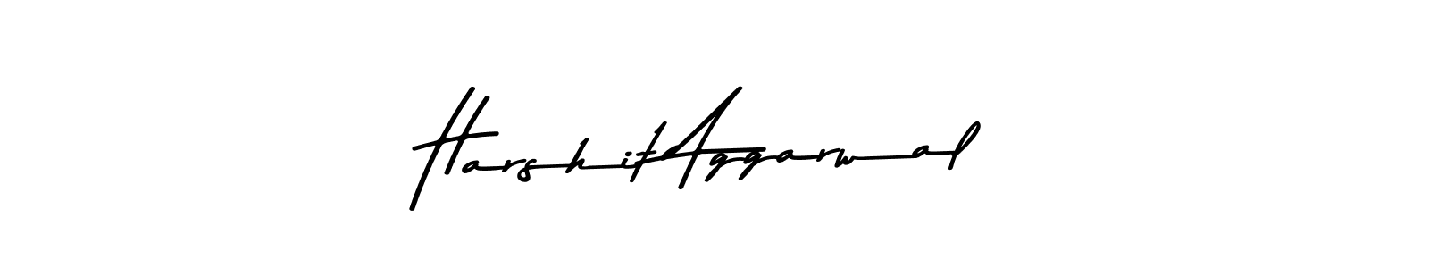 How to make Harshit Aggarwal name signature. Use Asem Kandis PERSONAL USE style for creating short signs online. This is the latest handwritten sign. Harshit Aggarwal signature style 9 images and pictures png