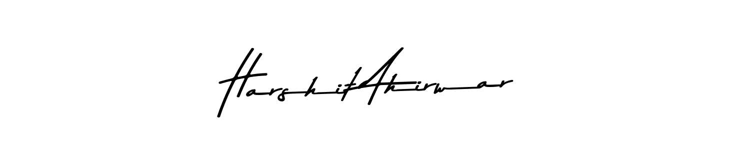 Create a beautiful signature design for name Harshit Ahirwar. With this signature (Asem Kandis PERSONAL USE) fonts, you can make a handwritten signature for free. Harshit Ahirwar signature style 9 images and pictures png