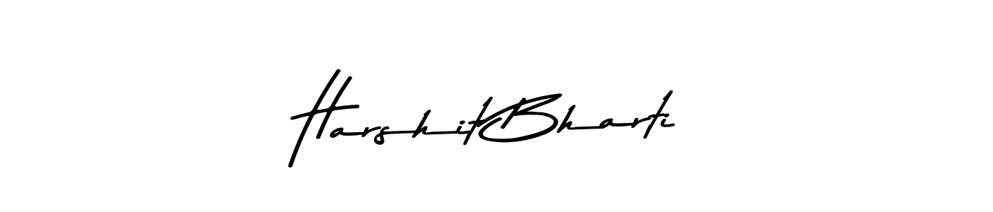 Also You can easily find your signature by using the search form. We will create Harshit Bharti name handwritten signature images for you free of cost using Asem Kandis PERSONAL USE sign style. Harshit Bharti signature style 9 images and pictures png