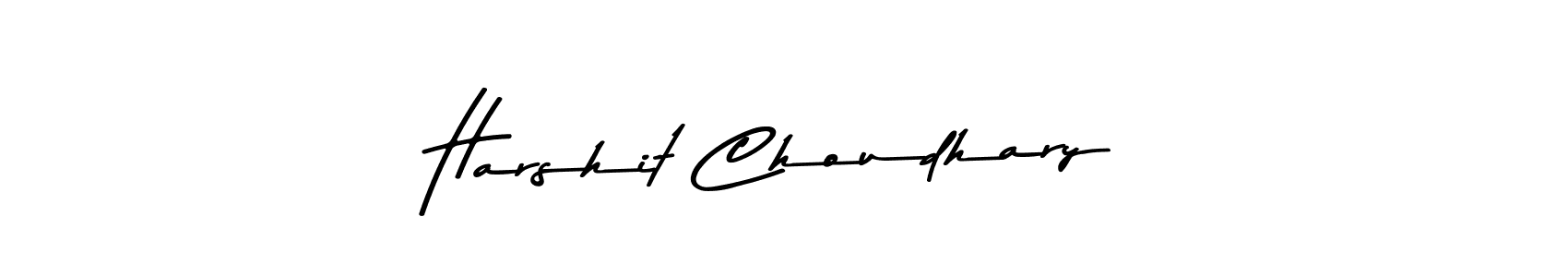 Create a beautiful signature design for name Harshit Choudhary. With this signature (Asem Kandis PERSONAL USE) fonts, you can make a handwritten signature for free. Harshit Choudhary signature style 9 images and pictures png