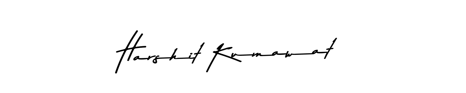 Create a beautiful signature design for name Harshit Kumawat. With this signature (Asem Kandis PERSONAL USE) fonts, you can make a handwritten signature for free. Harshit Kumawat signature style 9 images and pictures png