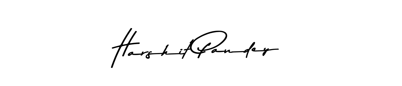 Make a beautiful signature design for name Harshit Pandey. With this signature (Asem Kandis PERSONAL USE) style, you can create a handwritten signature for free. Harshit Pandey signature style 9 images and pictures png