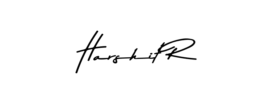 The best way (Asem Kandis PERSONAL USE) to make a short signature is to pick only two or three words in your name. The name Harshit R include a total of six letters. For converting this name. Harshit R signature style 9 images and pictures png