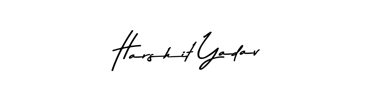 Create a beautiful signature design for name Harshit Yadav. With this signature (Asem Kandis PERSONAL USE) fonts, you can make a handwritten signature for free. Harshit Yadav signature style 9 images and pictures png