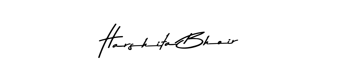 This is the best signature style for the Harshita Bhoir name. Also you like these signature font (Asem Kandis PERSONAL USE). Mix name signature. Harshita Bhoir signature style 9 images and pictures png
