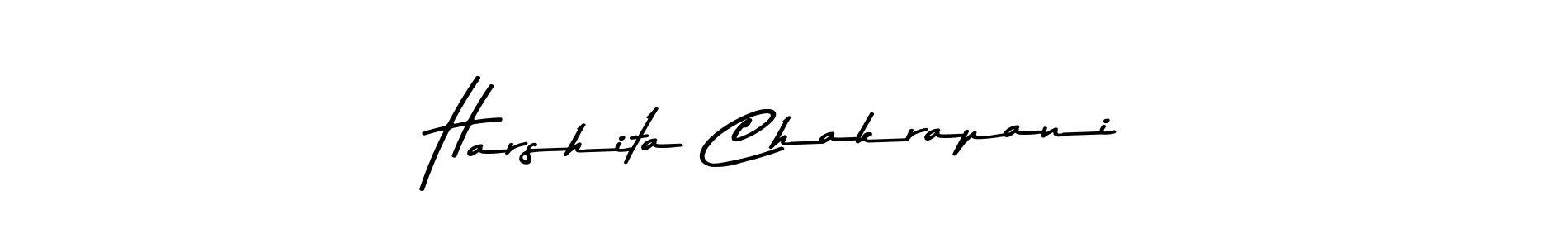 Create a beautiful signature design for name Harshita Chakrapani. With this signature (Asem Kandis PERSONAL USE) fonts, you can make a handwritten signature for free. Harshita Chakrapani signature style 9 images and pictures png