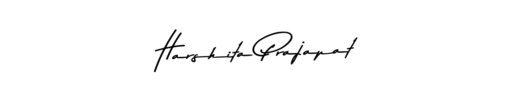 Create a beautiful signature design for name Harshita Prajapat. With this signature (Asem Kandis PERSONAL USE) fonts, you can make a handwritten signature for free. Harshita Prajapat signature style 9 images and pictures png