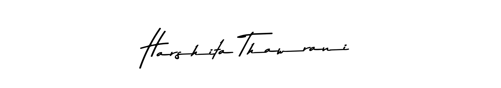 Also You can easily find your signature by using the search form. We will create Harshita Thawrani name handwritten signature images for you free of cost using Asem Kandis PERSONAL USE sign style. Harshita Thawrani signature style 9 images and pictures png