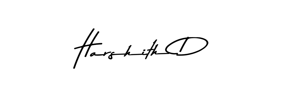 Make a beautiful signature design for name Harshith D. Use this online signature maker to create a handwritten signature for free. Harshith D signature style 9 images and pictures png