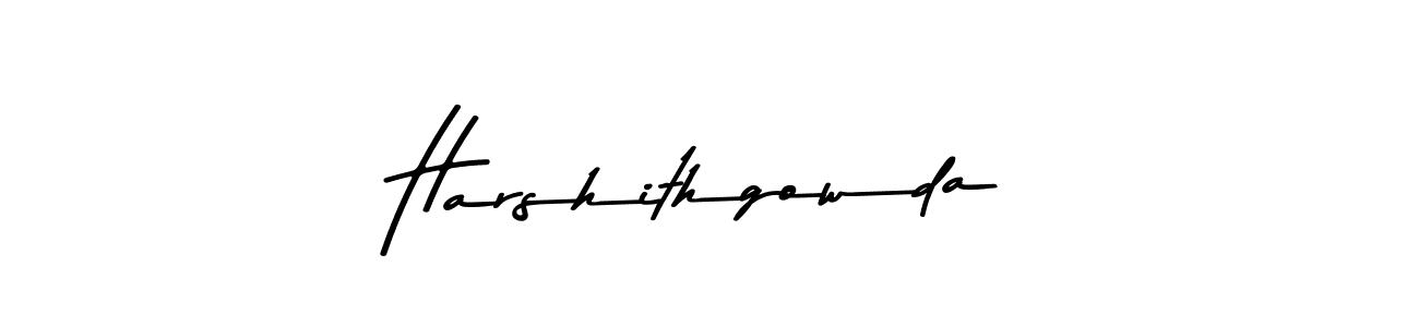 Harshithgowda stylish signature style. Best Handwritten Sign (Asem Kandis PERSONAL USE) for my name. Handwritten Signature Collection Ideas for my name Harshithgowda. Harshithgowda signature style 9 images and pictures png