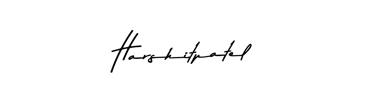 Design your own signature with our free online signature maker. With this signature software, you can create a handwritten (Asem Kandis PERSONAL USE) signature for name Harshitpatel. Harshitpatel signature style 9 images and pictures png
