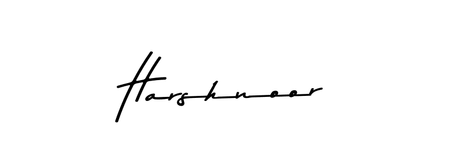 Make a beautiful signature design for name Harshnoor. With this signature (Asem Kandis PERSONAL USE) style, you can create a handwritten signature for free. Harshnoor signature style 9 images and pictures png