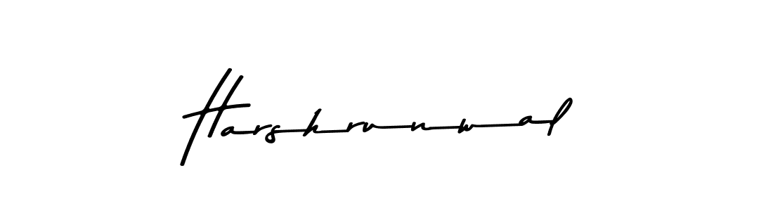 Make a beautiful signature design for name Harshrunwal. Use this online signature maker to create a handwritten signature for free. Harshrunwal signature style 9 images and pictures png