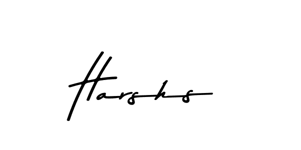 Design your own signature with our free online signature maker. With this signature software, you can create a handwritten (Asem Kandis PERSONAL USE) signature for name Harshs. Harshs signature style 9 images and pictures png