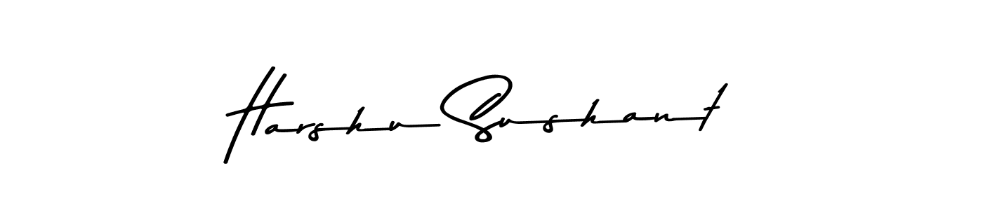 The best way (Asem Kandis PERSONAL USE) to make a short signature is to pick only two or three words in your name. The name Harshu Sushant include a total of six letters. For converting this name. Harshu Sushant signature style 9 images and pictures png