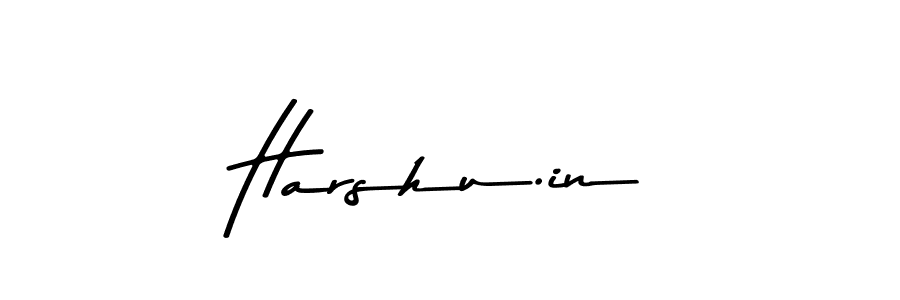 Create a beautiful signature design for name Harshu.in. With this signature (Asem Kandis PERSONAL USE) fonts, you can make a handwritten signature for free. Harshu.in signature style 9 images and pictures png