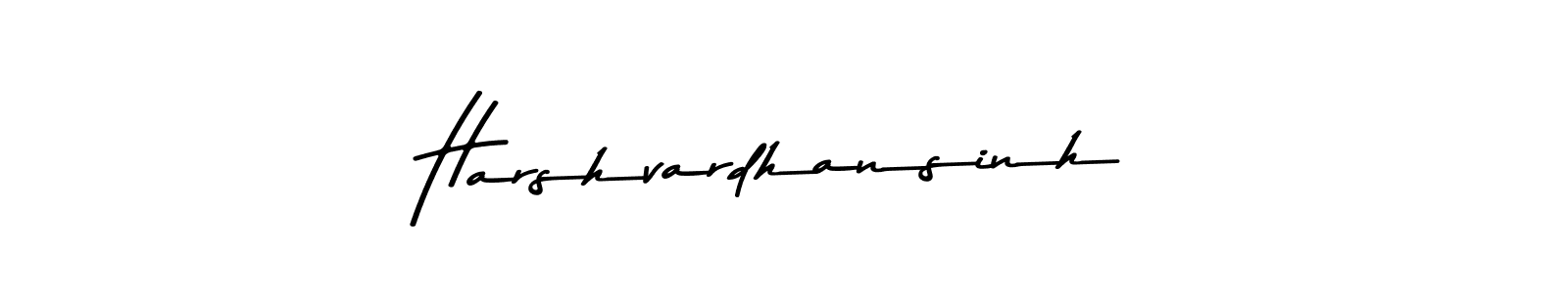 Similarly Asem Kandis PERSONAL USE is the best handwritten signature design. Signature creator online .You can use it as an online autograph creator for name Harshvardhansinh. Harshvardhansinh signature style 9 images and pictures png