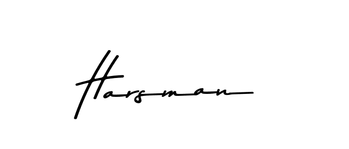 Harsman stylish signature style. Best Handwritten Sign (Asem Kandis PERSONAL USE) for my name. Handwritten Signature Collection Ideas for my name Harsman. Harsman signature style 9 images and pictures png