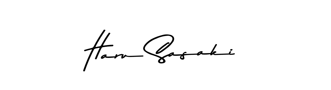 Make a beautiful signature design for name Haru Sasaki. Use this online signature maker to create a handwritten signature for free. Haru Sasaki signature style 9 images and pictures png