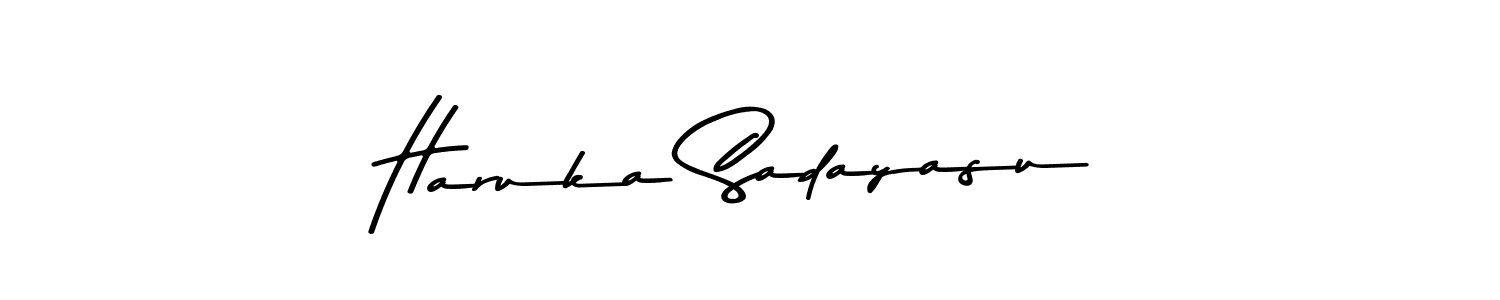 You should practise on your own different ways (Asem Kandis PERSONAL USE) to write your name (Haruka Sadayasu) in signature. don't let someone else do it for you. Haruka Sadayasu signature style 9 images and pictures png