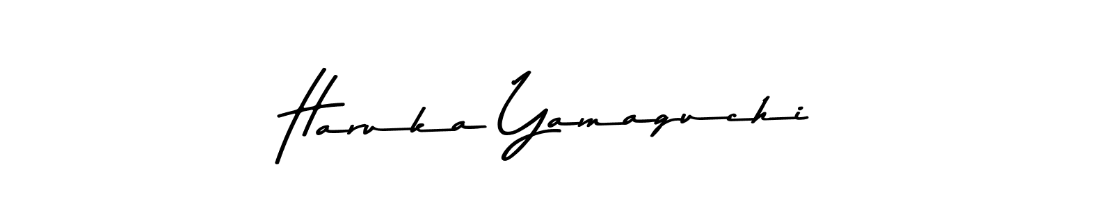 How to make Haruka Yamaguchi name signature. Use Asem Kandis PERSONAL USE style for creating short signs online. This is the latest handwritten sign. Haruka Yamaguchi signature style 9 images and pictures png