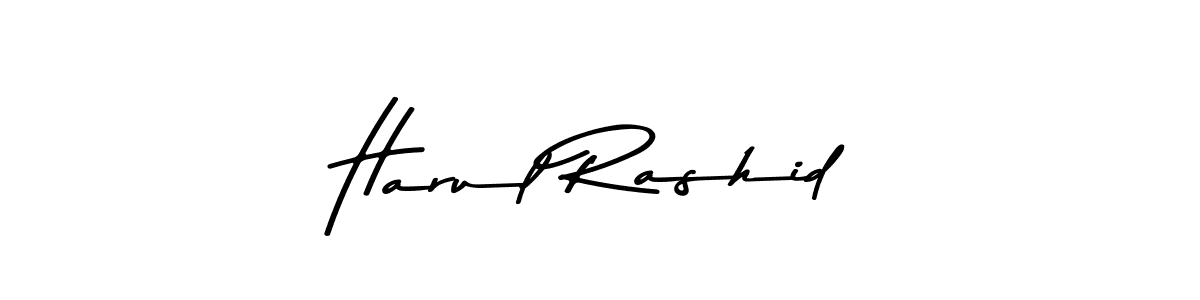 Design your own signature with our free online signature maker. With this signature software, you can create a handwritten (Asem Kandis PERSONAL USE) signature for name Harul Rashid. Harul Rashid signature style 9 images and pictures png