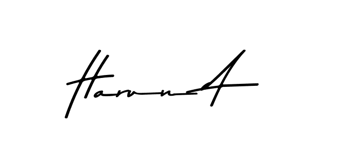 Make a beautiful signature design for name Harun A. Use this online signature maker to create a handwritten signature for free. Harun A signature style 9 images and pictures png