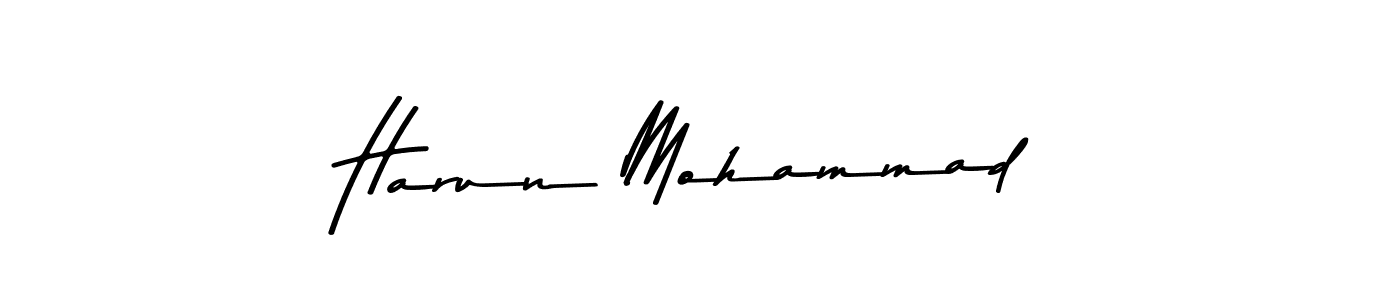 Make a beautiful signature design for name Harun Mohammad. With this signature (Asem Kandis PERSONAL USE) style, you can create a handwritten signature for free. Harun Mohammad signature style 9 images and pictures png