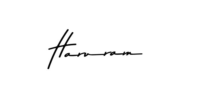 Haruram stylish signature style. Best Handwritten Sign (Asem Kandis PERSONAL USE) for my name. Handwritten Signature Collection Ideas for my name Haruram. Haruram signature style 9 images and pictures png