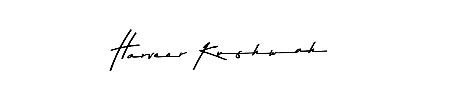 Also we have Harveer Kushwah name is the best signature style. Create professional handwritten signature collection using Asem Kandis PERSONAL USE autograph style. Harveer Kushwah signature style 9 images and pictures png