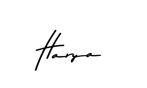 Create a beautiful signature design for name Harya. With this signature (Asem Kandis PERSONAL USE) fonts, you can make a handwritten signature for free. Harya signature style 9 images and pictures png