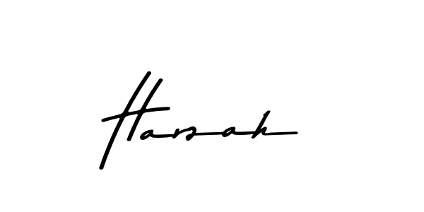 Make a beautiful signature design for name Harzah. With this signature (Asem Kandis PERSONAL USE) style, you can create a handwritten signature for free. Harzah signature style 9 images and pictures png
