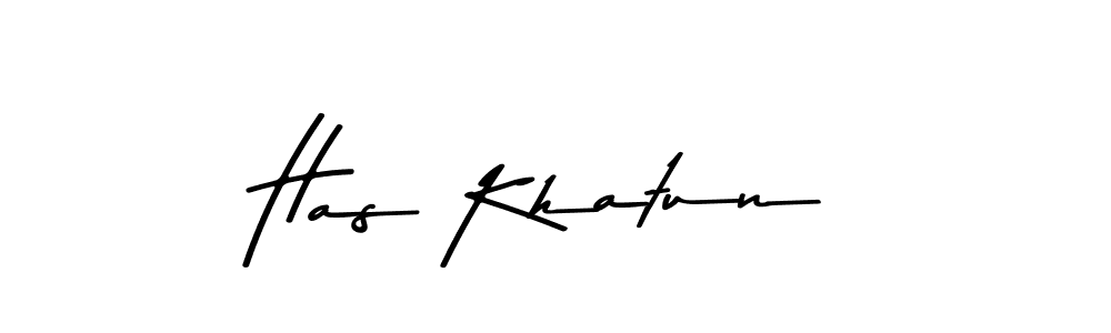 Design your own signature with our free online signature maker. With this signature software, you can create a handwritten (Asem Kandis PERSONAL USE) signature for name Has Khatun. Has Khatun signature style 9 images and pictures png