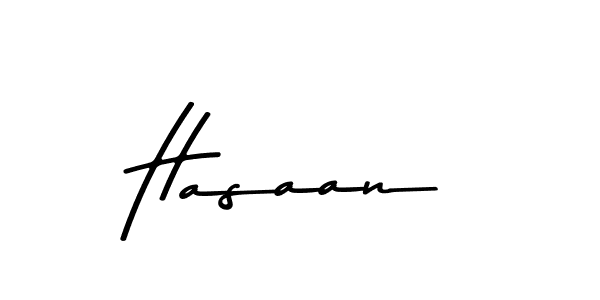 Make a beautiful signature design for name Hasaan. With this signature (Asem Kandis PERSONAL USE) style, you can create a handwritten signature for free. Hasaan signature style 9 images and pictures png