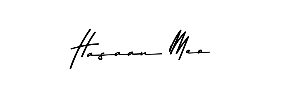 Design your own signature with our free online signature maker. With this signature software, you can create a handwritten (Asem Kandis PERSONAL USE) signature for name Hasaan Meo. Hasaan Meo signature style 9 images and pictures png