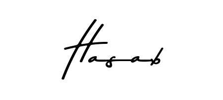 Make a beautiful signature design for name Hasab. With this signature (Asem Kandis PERSONAL USE) style, you can create a handwritten signature for free. Hasab signature style 9 images and pictures png