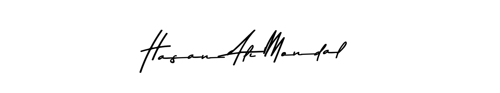 Use a signature maker to create a handwritten signature online. With this signature software, you can design (Asem Kandis PERSONAL USE) your own signature for name Hasan Ali Mondal. Hasan Ali Mondal signature style 9 images and pictures png