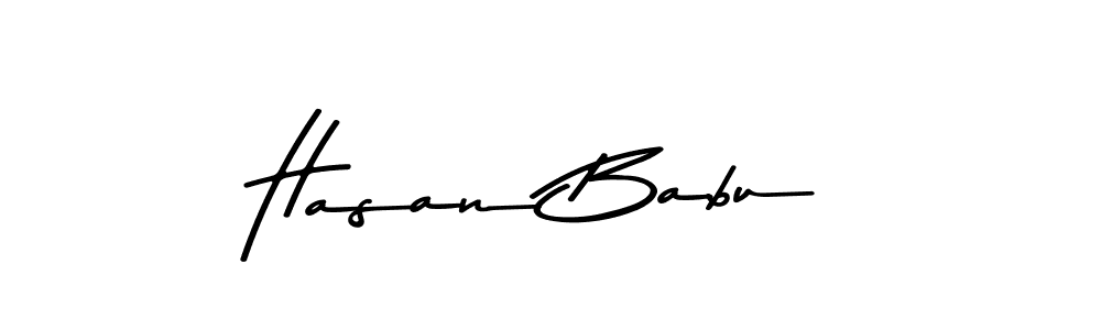 Create a beautiful signature design for name Hasan Babu. With this signature (Asem Kandis PERSONAL USE) fonts, you can make a handwritten signature for free. Hasan Babu signature style 9 images and pictures png