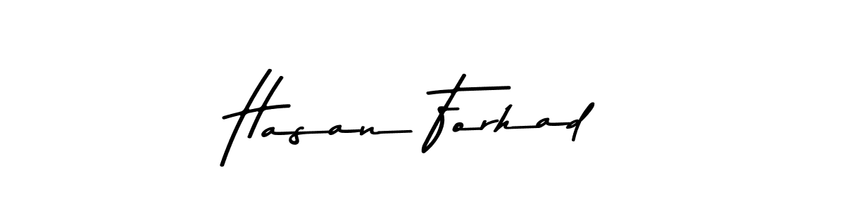 Make a beautiful signature design for name Hasan Forhad. With this signature (Asem Kandis PERSONAL USE) style, you can create a handwritten signature for free. Hasan Forhad signature style 9 images and pictures png