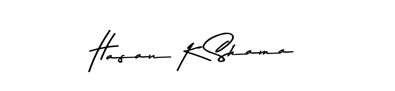 Make a beautiful signature design for name Hasan K Shama. Use this online signature maker to create a handwritten signature for free. Hasan K Shama signature style 9 images and pictures png