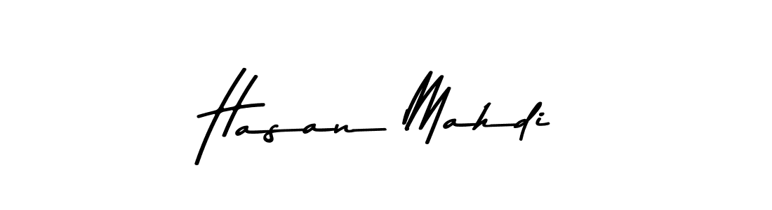Make a beautiful signature design for name Hasan Mahdi. With this signature (Asem Kandis PERSONAL USE) style, you can create a handwritten signature for free. Hasan Mahdi signature style 9 images and pictures png
